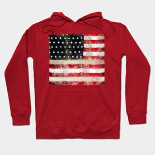 Distressed Vintage USA Flag Armed Forces 4th of July America Hoodie